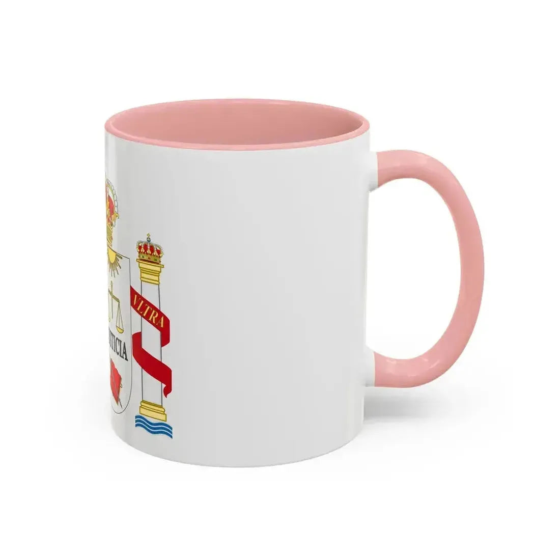 Coat of Arms of Spanish Judiciary Badges (Magistrates, Judges and Attorneys) - Accent Coffee Mug - Go Mug Yourself