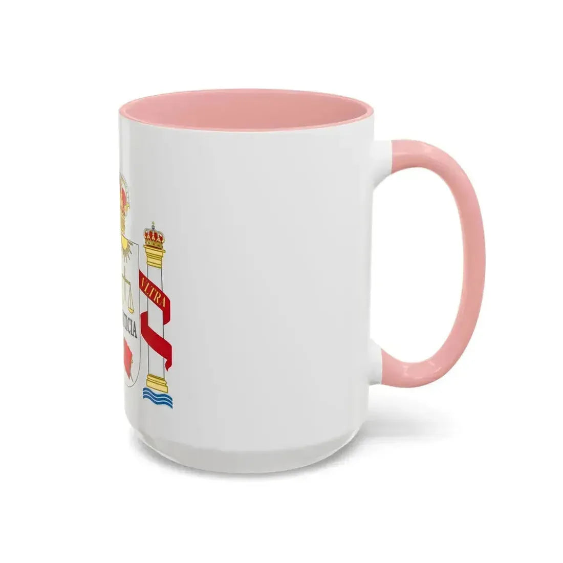 Coat of Arms of Spanish Judiciary Badges (Magistrates, Judges and Attorneys) - Accent Coffee Mug - Go Mug Yourself