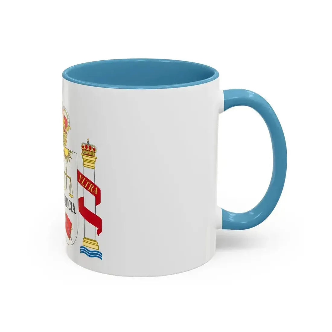 Coat of Arms of Spanish Judiciary Badges (Magistrates, Judges and Attorneys) - Accent Coffee Mug - Go Mug Yourself