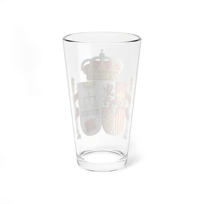 Coat of Arms of Spanish Judiciary Badges Magistrates Judges and Attorneys (Spain) (Coat of Arms) Pint Glass 16oz - Go Mug Yourself