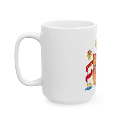 Coat of Arms of Spanish Judiciary Badges (Magistrates, Judges and Attorneys) - White Coffee Mug-Go Mug Yourself