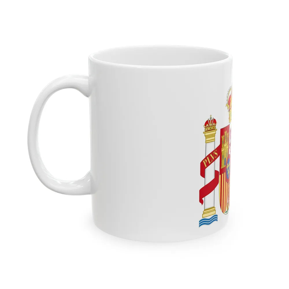 Coat of Arms of Spanish Judiciary Badges (Magistrates, Judges and Attorneys) - White Coffee Mug-Go Mug Yourself