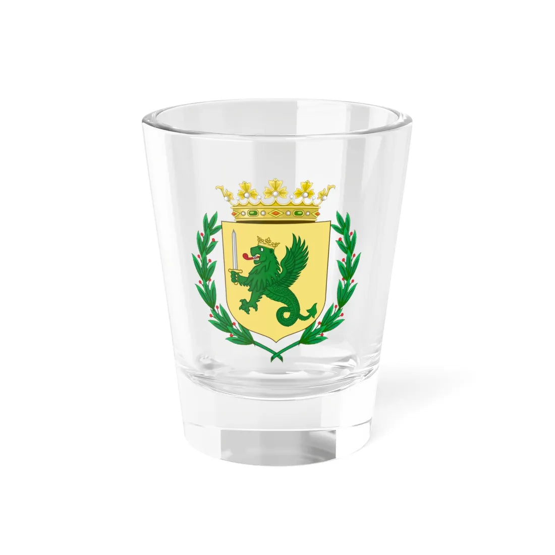 Coat of Arms of Spanish-ruled Philippines (Costa Rica) (Coat of Arms) Shot Glass 1.5oz 1.5oz - Go Mug Yourself