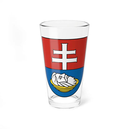 Coat of Arms of Spišské Vlachy (Slovakia) (Coat of Arms) Pint Glass 16oz 16oz - Go Mug Yourself
