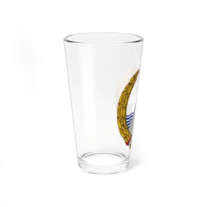 Coat of arms of SR Montenegro 1945-1993 (Yugoslavia) (Coat of Arms) Pint Glass 16oz - Go Mug Yourself