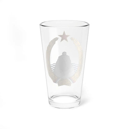 Coat of arms of SR Montenegro 1945-1993 (Yugoslavia) (Coat of Arms) Pint Glass 16oz - Go Mug Yourself