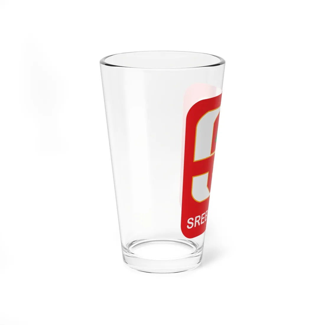 Coat of arms of Srebrenica (Bosnia and Herzegovina) (Coat of Arms) Pint Glass 16oz - Go Mug Yourself