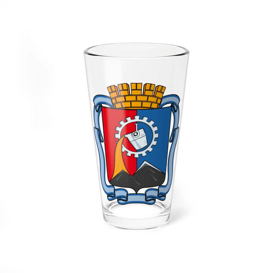 Coat of Arms of Stakhanov 2024 (Ukraine) (Coat of Arms) Pint Glass 16oz 16oz - Go Mug Yourself
