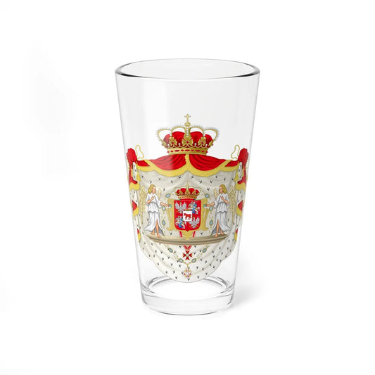 Coat of Arms of Stanislaus Augustus as king of Poland (Lithuania) (Coat of Arms) Pint Glass 16oz 16oz - Go Mug Yourself