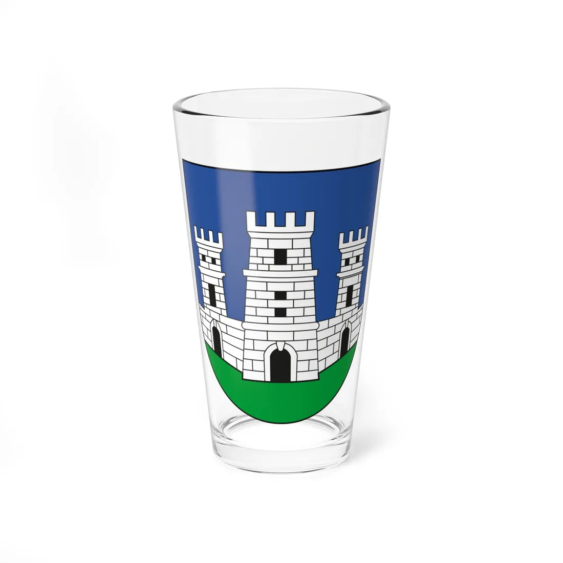 Coat of arms of Stari Grad (Croatia) (Coat of Arms) Pint Glass 16oz 16oz - Go Mug Yourself