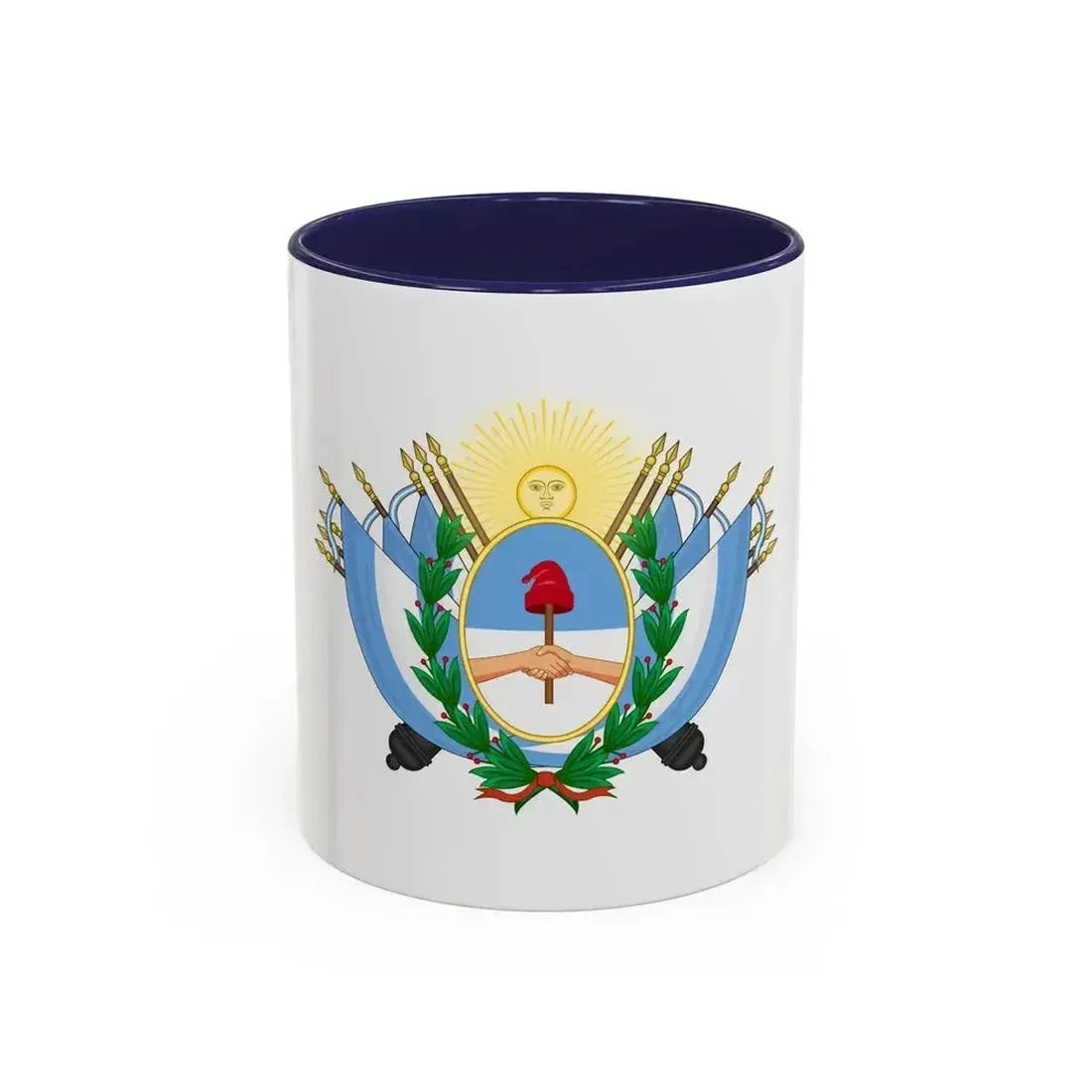 Coat of Arms of State of Buenos Ayres - Accent Coffee Mug 11oz Navy - Go Mug Yourself