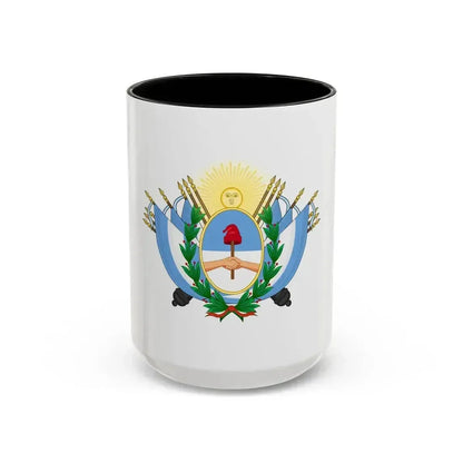 Coat of Arms of State of Buenos Ayres - Accent Coffee Mug 15oz Black - Go Mug Yourself