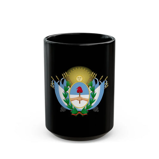 Coat of Arms of State of Buenos Ayres - Black Coffee Mug-15oz-Go Mug Yourself