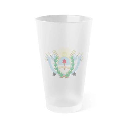 Coat of Arms of State of Buenos Ayres - Frosted Pint Glass 16oz Default Title - Go Mug Yourself