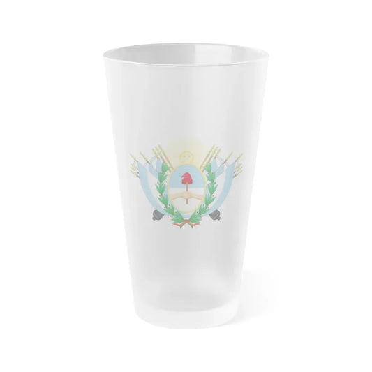 Coat of Arms of State of Buenos Ayres - Frosted Pint Glass 16oz Default Title - Go Mug Yourself