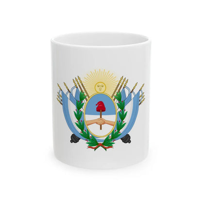 Coat of Arms of State of Buenos Ayres - White Coffee Mug-11oz-Go Mug Yourself