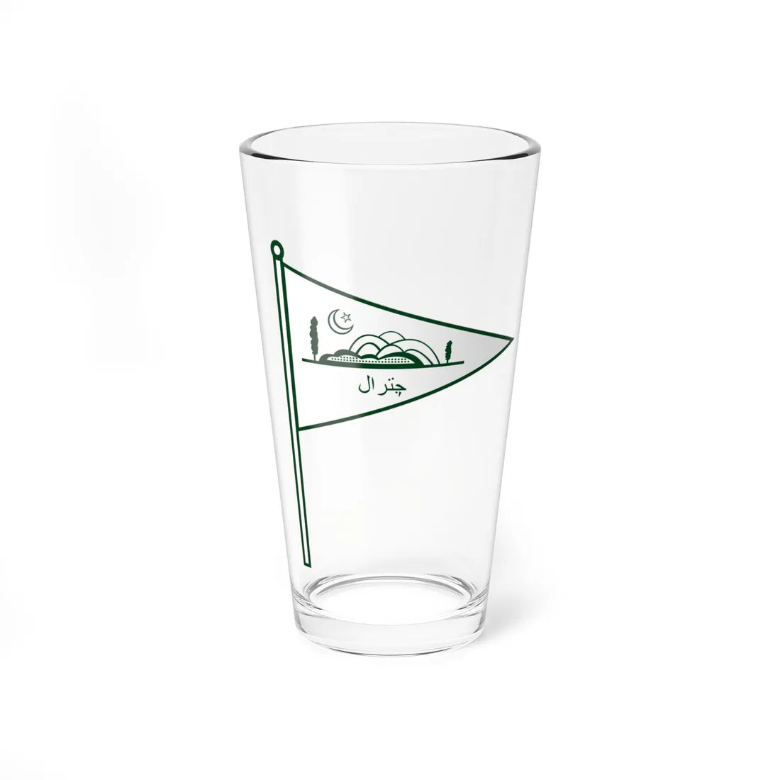 Coat of arms of State of Chitral (India) (Coat of Arms) Pint Glass 16oz 16oz - Go Mug Yourself