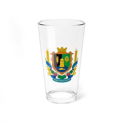 Coat of arms of Stavchany (Ukraine) (Coat of Arms) Pint Glass 16oz 16oz - Go Mug Yourself