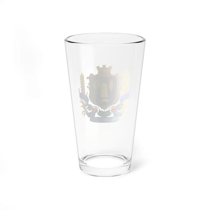 Coat of arms of Stavchany (Ukraine) (Coat of Arms) Pint Glass 16oz - Go Mug Yourself