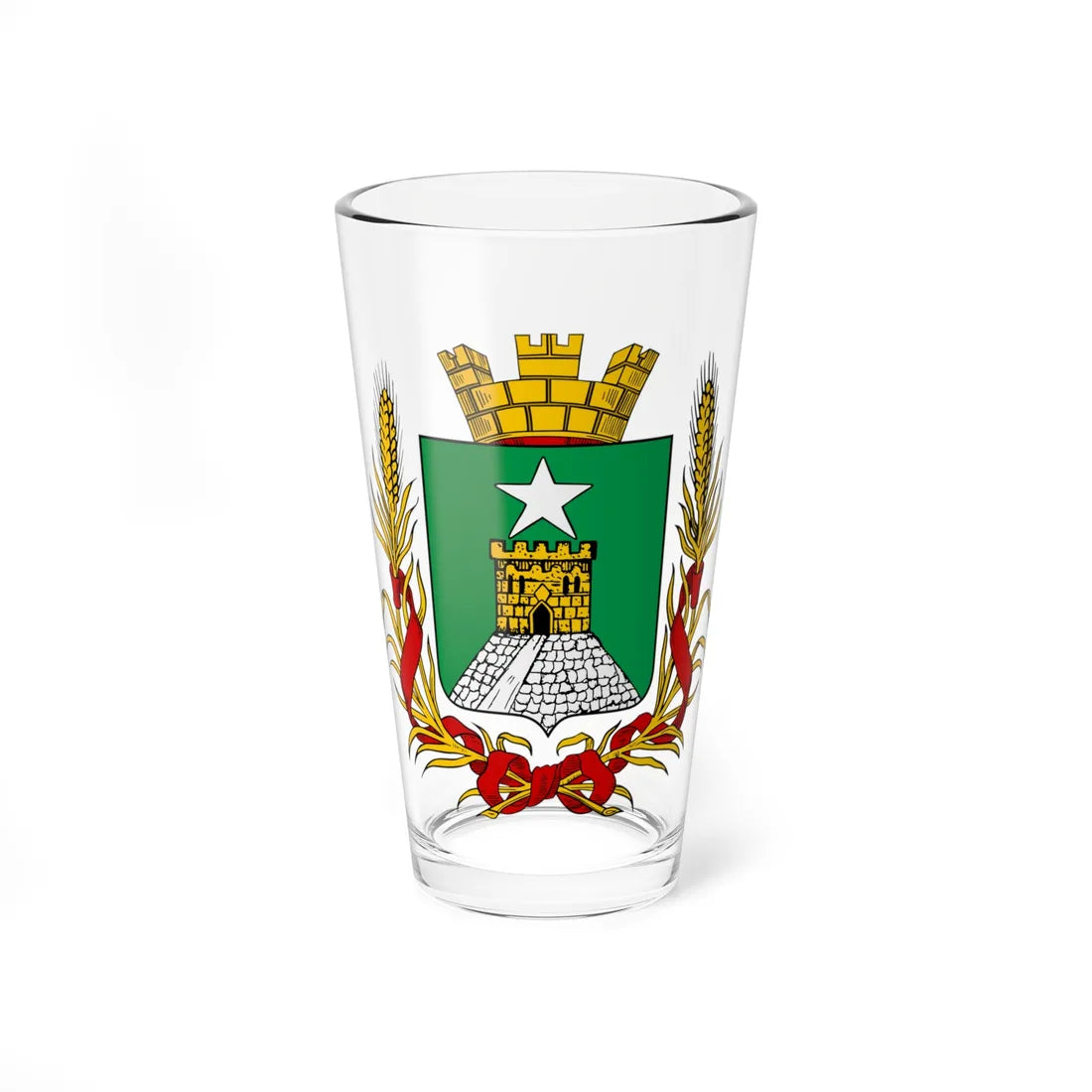Coat of arms of Stavropol 1878 (Russia) (Coat of Arms) Pint Glass 16oz 16oz - Go Mug Yourself