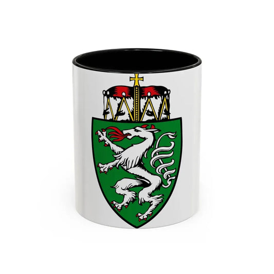 Coat of Arms of Steiermark Austria - Accent Coffee Mug 11oz Black - Go Mug Yourself