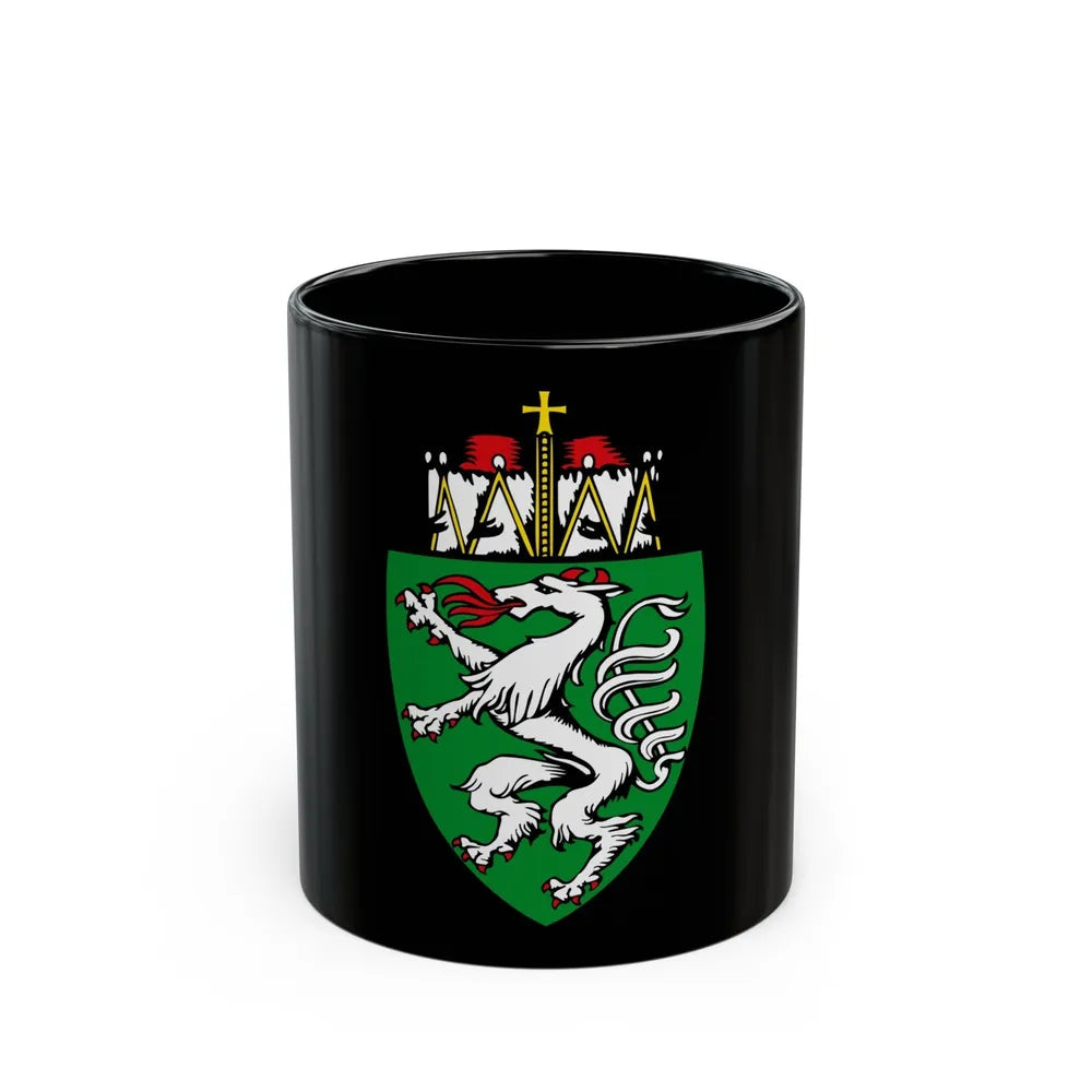 Coat of Arms of Steiermark Austria - Black Coffee Mug-11oz-Go Mug Yourself