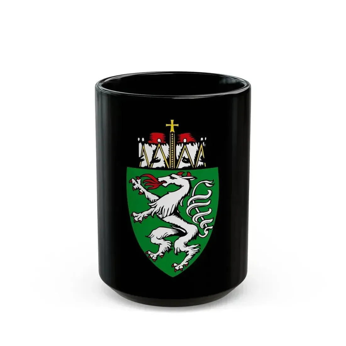 Coat of Arms of Steiermark Austria - Black Coffee Mug 15oz - Go Mug Yourself