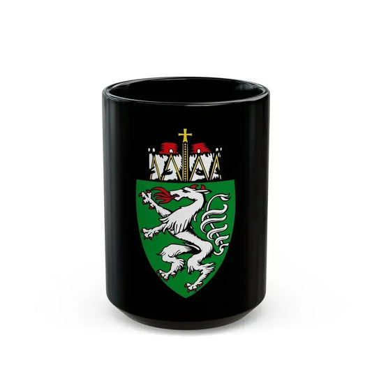 Coat of Arms of Steiermark Austria - Black Coffee Mug 15oz - Go Mug Yourself