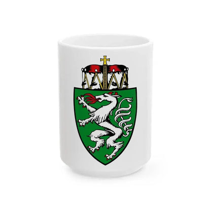 Coat of Arms of Steiermark Austria - White Coffee Mug 15oz - Go Mug Yourself