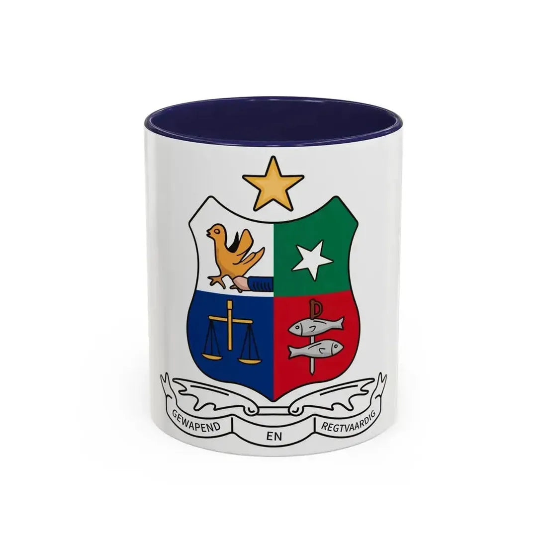 Coat of arms of Stellaland - Accent Coffee Mug 11oz Navy - Go Mug Yourself