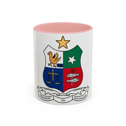 Coat of arms of Stellaland - Accent Coffee Mug 11oz Pink - Go Mug Yourself
