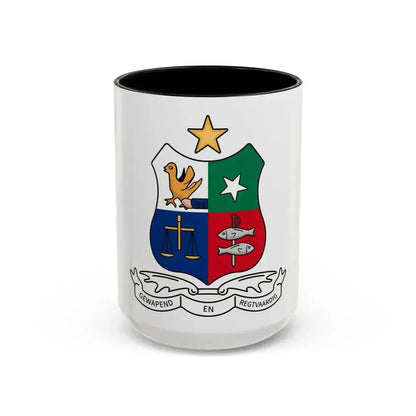 Coat of arms of Stellaland - Accent Coffee Mug 15oz Black - Go Mug Yourself