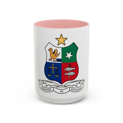 Coat of arms of Stellaland - Accent Coffee Mug 15oz Pink - Go Mug Yourself