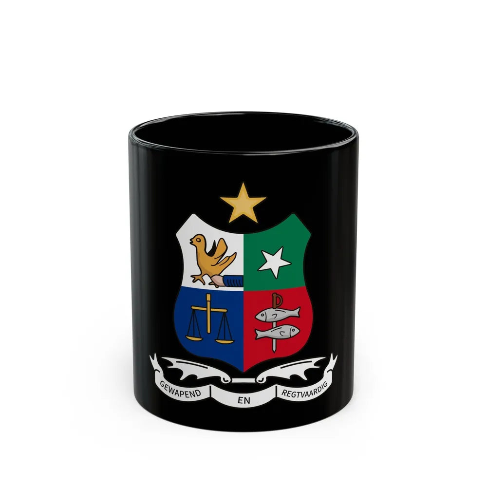 Coat of arms of Stellaland - Black Coffee Mug-11oz-Go Mug Yourself