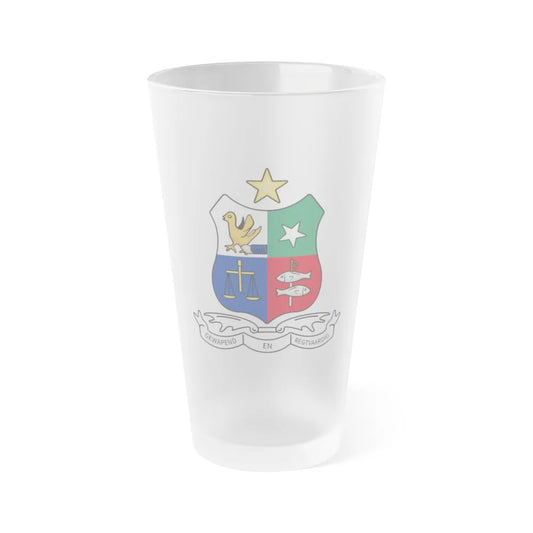 Coat of arms of Stellaland - Frosted Pint Glass 16oz-Go Mug Yourself