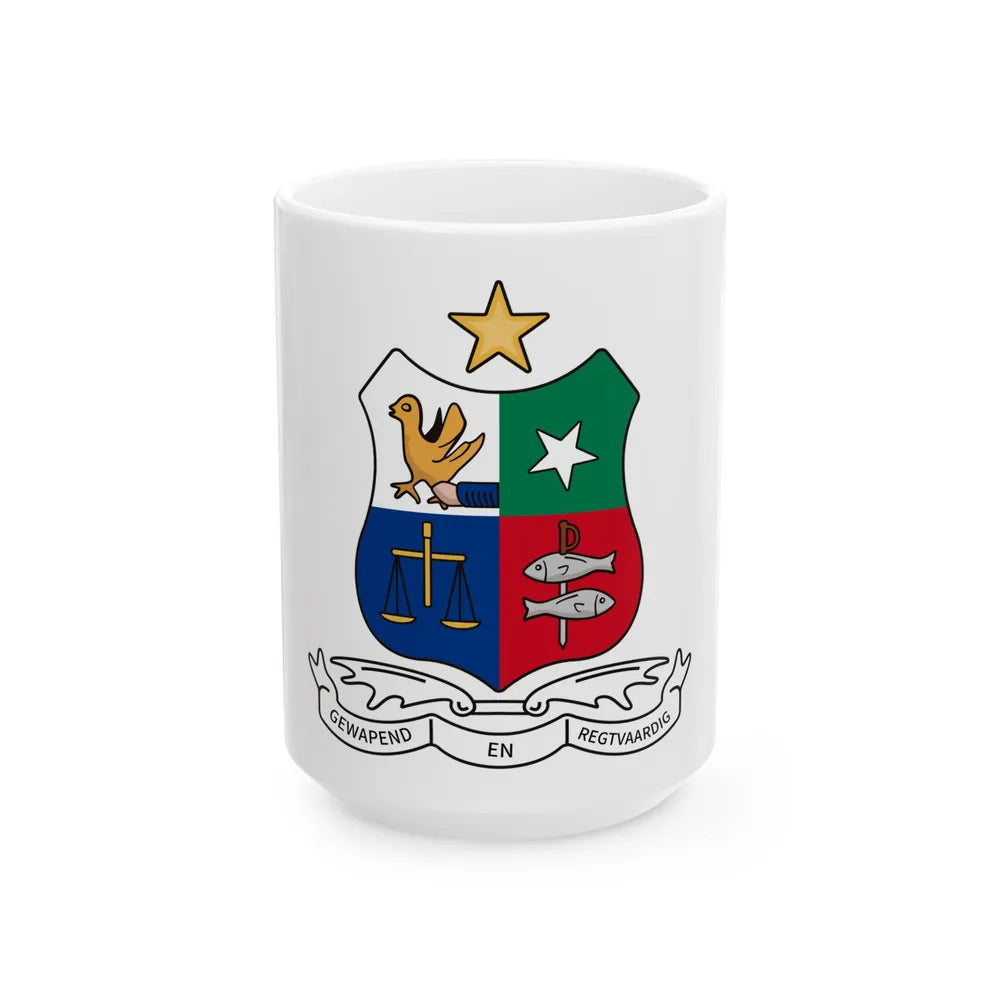 Coat of arms of Stellaland - White Coffee Mug-15oz-Go Mug Yourself