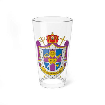 Coat of arms of Stepan Sus (Ukraine) (Coat of Arms) Pint Glass 16oz 16oz - Go Mug Yourself
