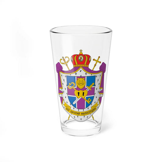 Coat of arms of Stepan Sus (Ukraine) (Coat of Arms) Pint Glass 16oz 16oz - Go Mug Yourself