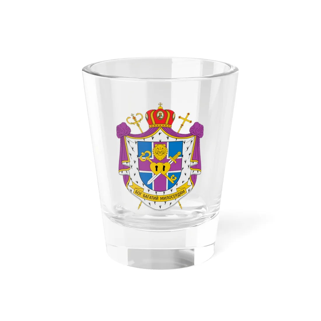 Coat of arms of Stepan Sus (Ukraine) (Coat of Arms) Shot Glass 1.5oz 1.5oz - Go Mug Yourself