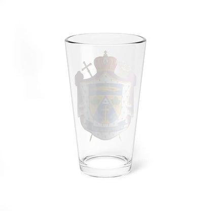 Coat of arms of Stephan Meniok (Ukraine) (Coat of Arms) Pint Glass 16oz - Go Mug Yourself