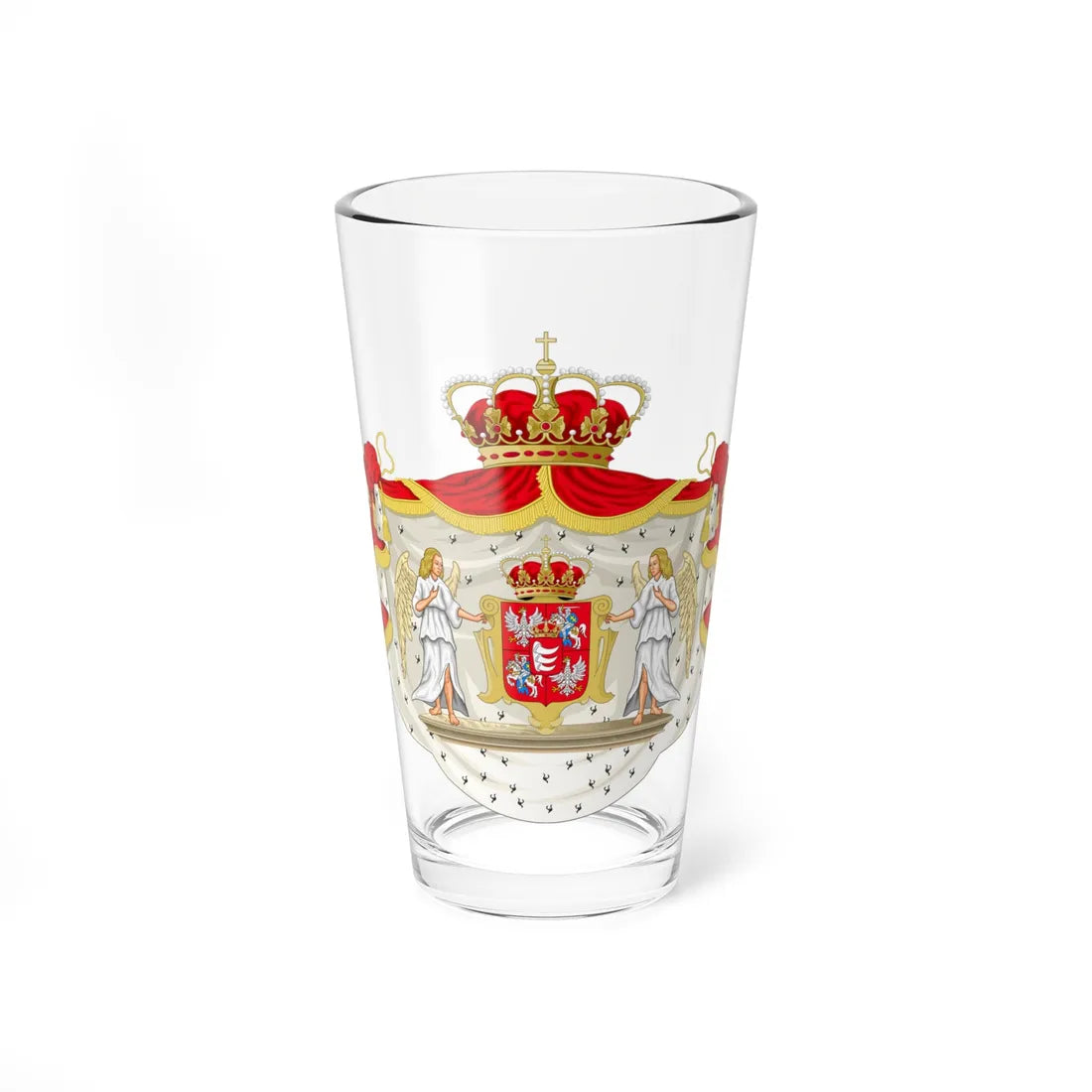 Coat of Arms of Stephen Bathory as king of Poland (Lithuania) (Coat of Arms) Pint Glass 16oz 16oz - Go Mug Yourself