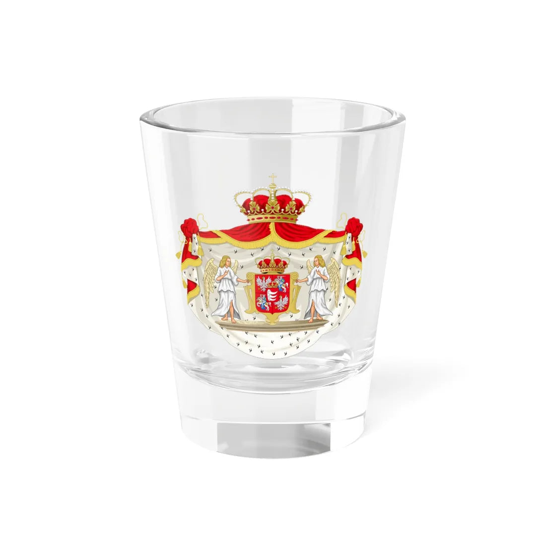 Coat of Arms of Stephen Bathory as king of Poland (Lithuania) (Coat of Arms) Shot Glass 1.5oz 1.5oz - Go Mug Yourself