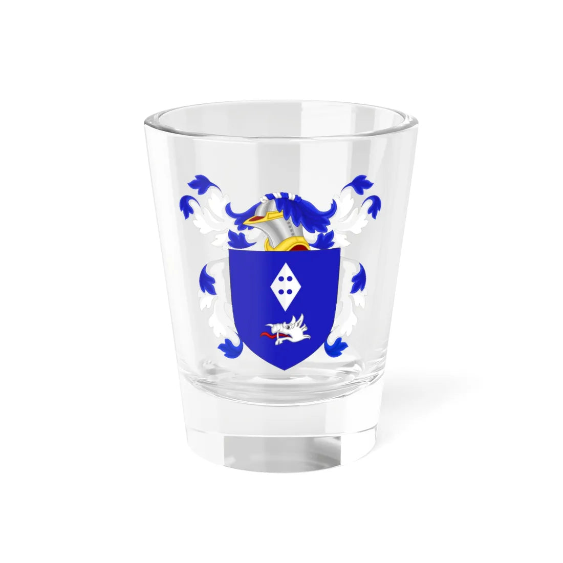 Coat of Arms of Stephen Decatur (United States) (Coat of Arms) Shot Glass 1.5oz 1.5oz - Go Mug Yourself
