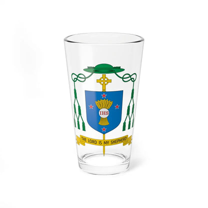 Coat of arms of Stephen Lowe (New Zealand) (Coat of Arms) Pint Glass 16oz 16oz - Go Mug Yourself