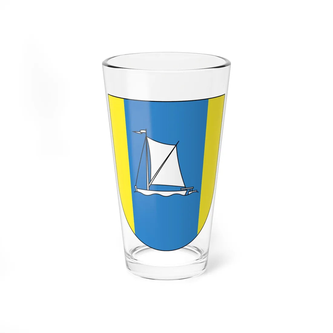 Coat of Arms of Stoŭbcy Belarus (Belarus) (Coat of Arms) Pint Glass 16oz 16oz - Go Mug Yourself