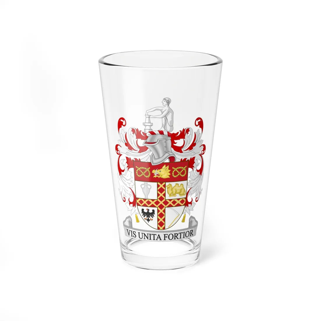 Coat of arms of Stoke-on-Trent (England) (Coat of Arms) Pint Glass 16oz 16oz - Go Mug Yourself