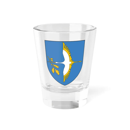 Coat of Arms of Stolin Belarus (Belarus) (Coat of Arms) Shot Glass 1.5oz 1.5oz - Go Mug Yourself