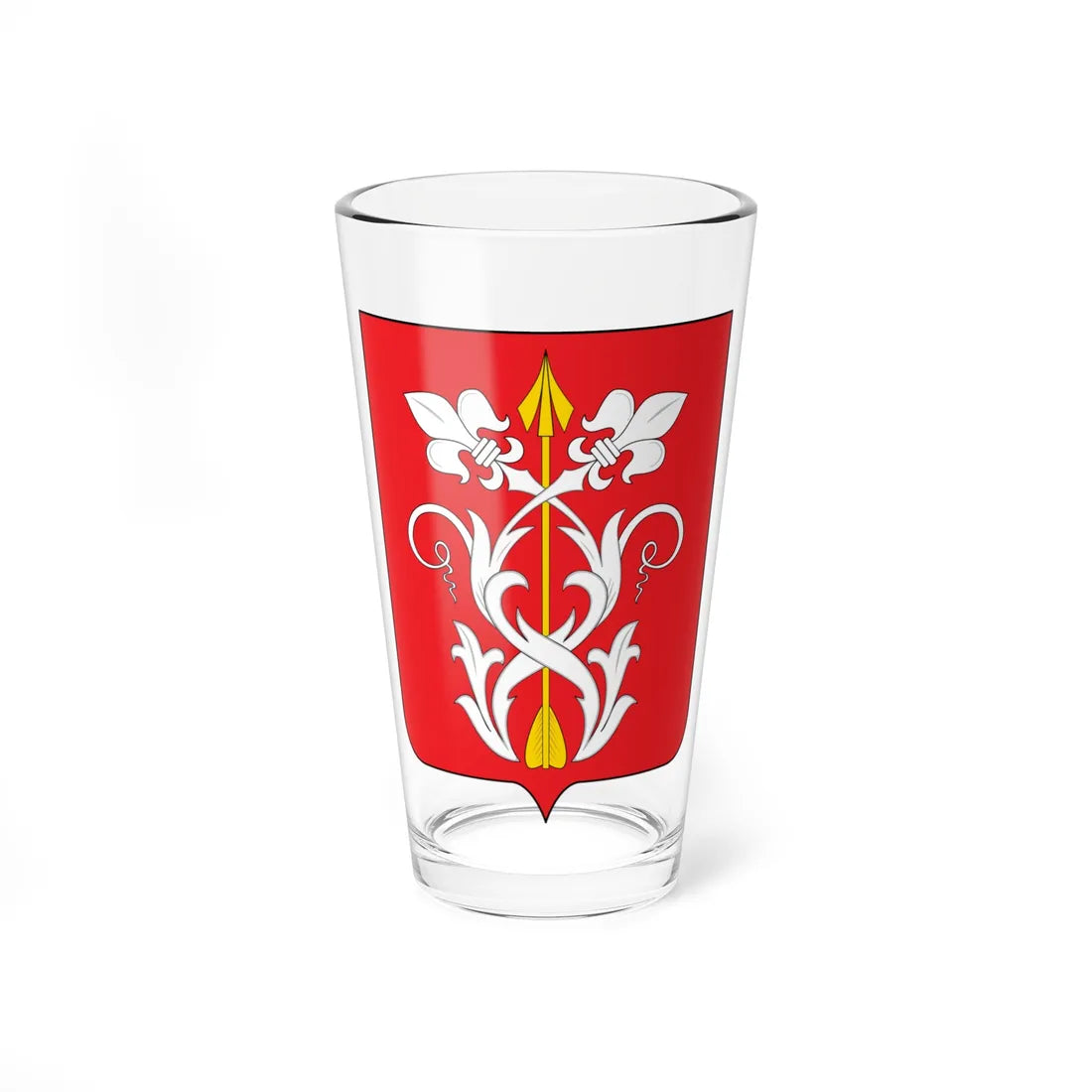 Coat of arms of Strelkovskoe Moscow oblast (Russia) (Coat of Arms) Pint Glass 16oz 16oz - Go Mug Yourself