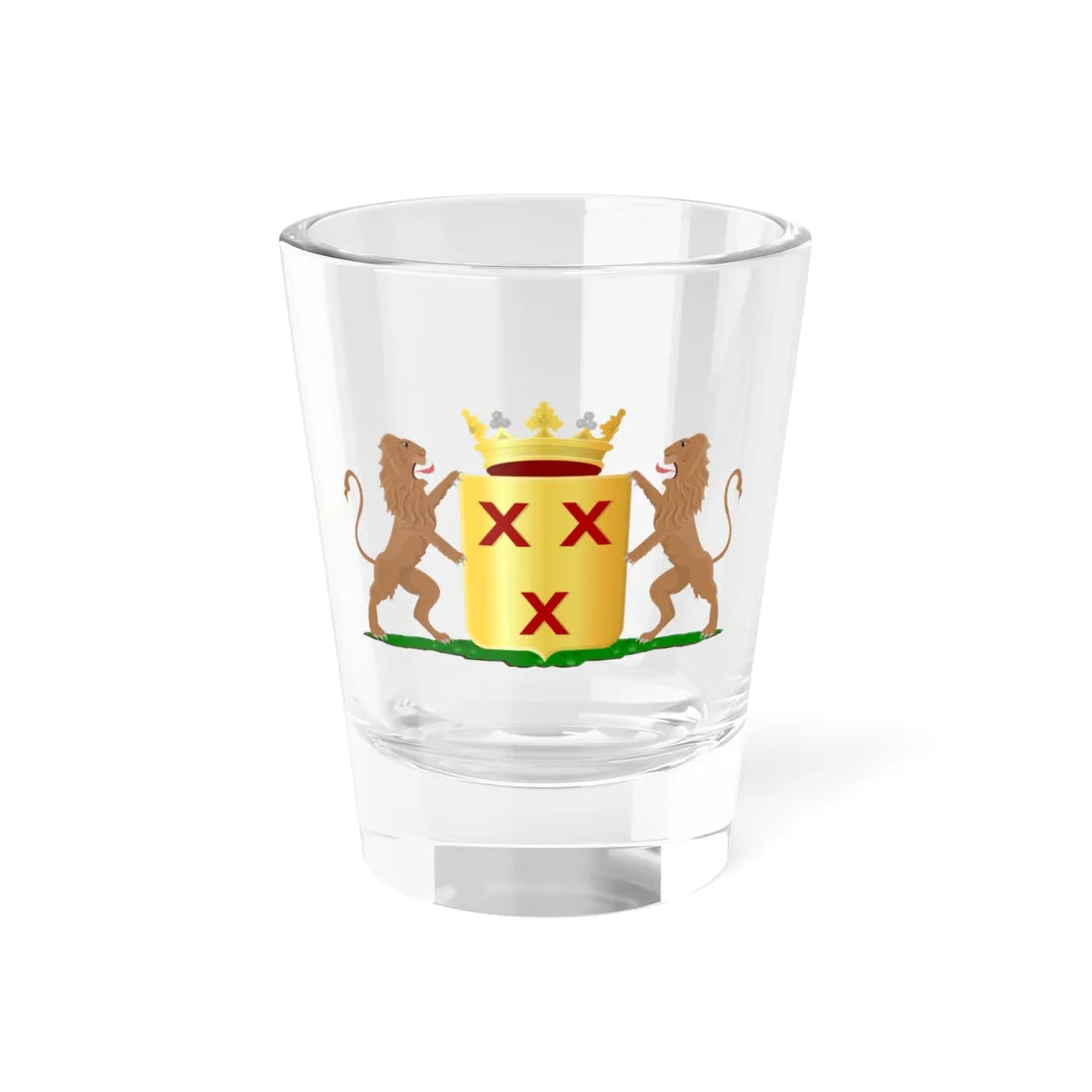 Coat of arms of Strijen (Netherlands) (Coat of Arms) Shot Glass 1.5oz 1.5oz - Go Mug Yourself