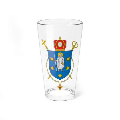 Coat of arms of Stryi UGCC (Ukraine) (Coat of Arms) Pint Glass 16oz 16oz - Go Mug Yourself